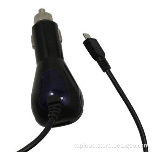 Car Chargers, USB or DC Connector, 12-24V DC, 5V/2.1ANew